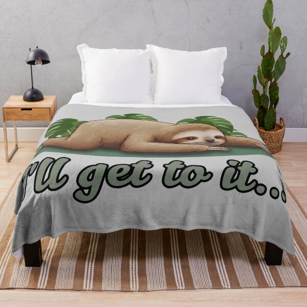Item preview, Lazy Sloth - I'll Get To It designed and sold by Marlette LLC.