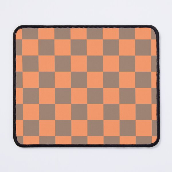 Item preview, Vibrant coral & dusty brown checkered seamless pattern designed and sold by Mint + Midnight.