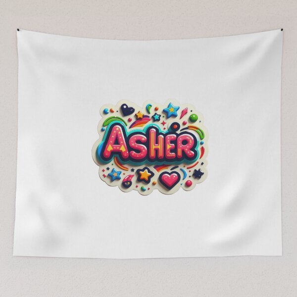 Item preview, Asher – Modern Name with Strong Identity designed and sold by Lellenatavarez.