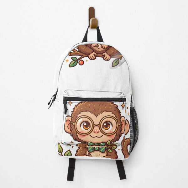 Item preview, Cute Monkey With Glasses Writing On Paper designed and sold by Hafcishop.