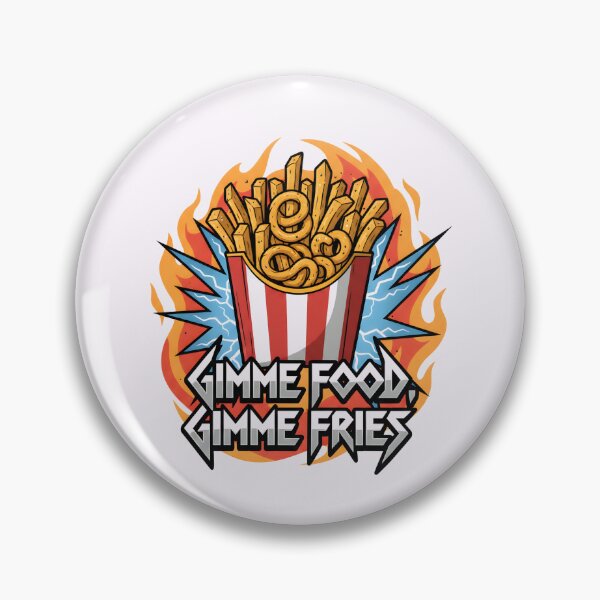 Artikelvorschau, Gimme Food Gimme Fries Rock Fries Lover Tee entworfen und verkauft von Fanverse Merchandise.