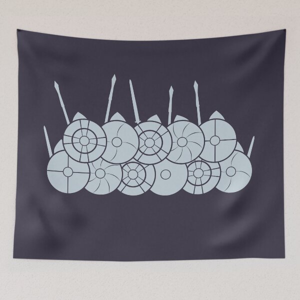Aperçu de l'œuvre Le mur de boucliers saxon créée et vendue par Medieval Steward Designs.