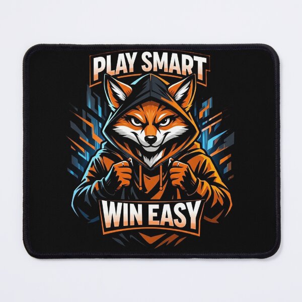 Item preview, Play Smart Win Easy Fox Gamer Esports Streetwear designed and sold by Xemora.