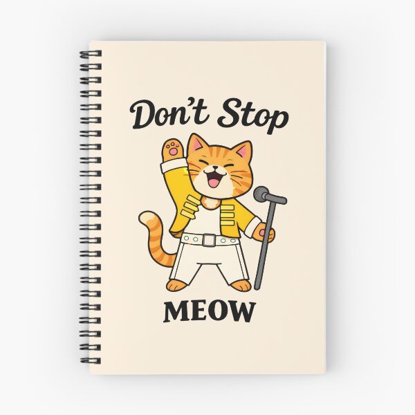 Item preview, Funny Cat Rock Star Singer Meow Music Tee designed and sold by Fanverse Merchandise.
