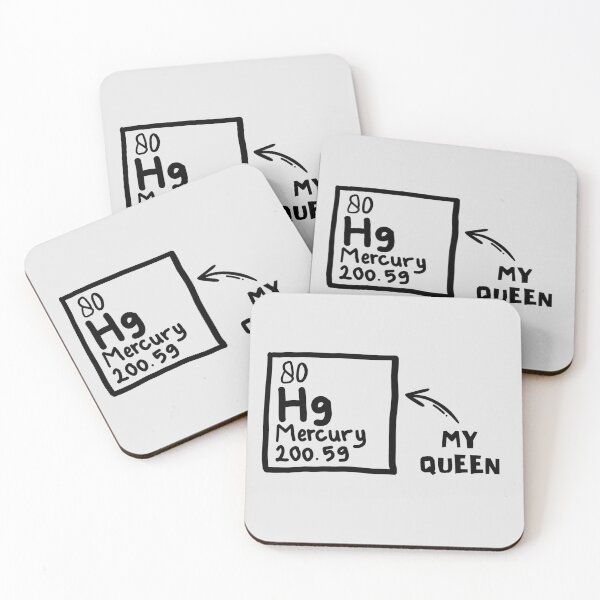 Item preview, Mercury My Queen - Funny Periodic Table Rock Pun designed and sold by Fanverse Merchandise.