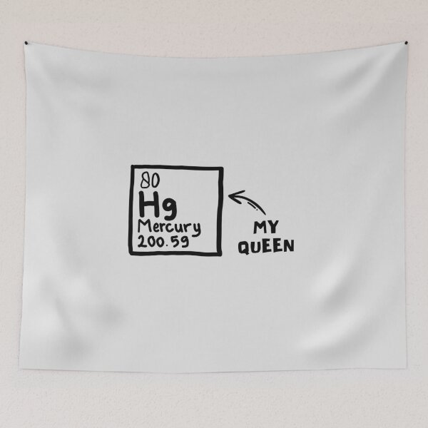 Item preview, Mercury My Queen - Funny Periodic Table Rock Pun designed and sold by Fanverse Merchandise.