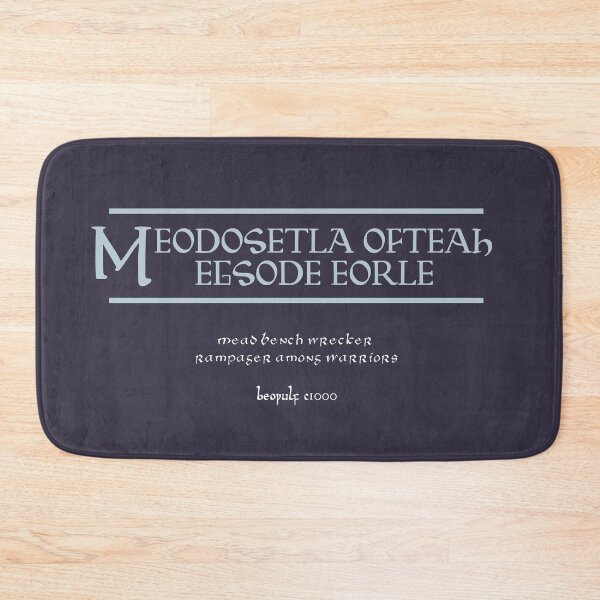 Item preview, Beowulf Quote - Mead Bench Wrecker, Rampager Among Warriors designed and sold by Medieval Steward Designs.
