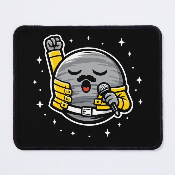 Item preview, Cute Singing Planet Freddie Parody | Funny Space Rock Star Cartoon | Music Lover Gift Tee designed and sold by Fanverse Merchandise.