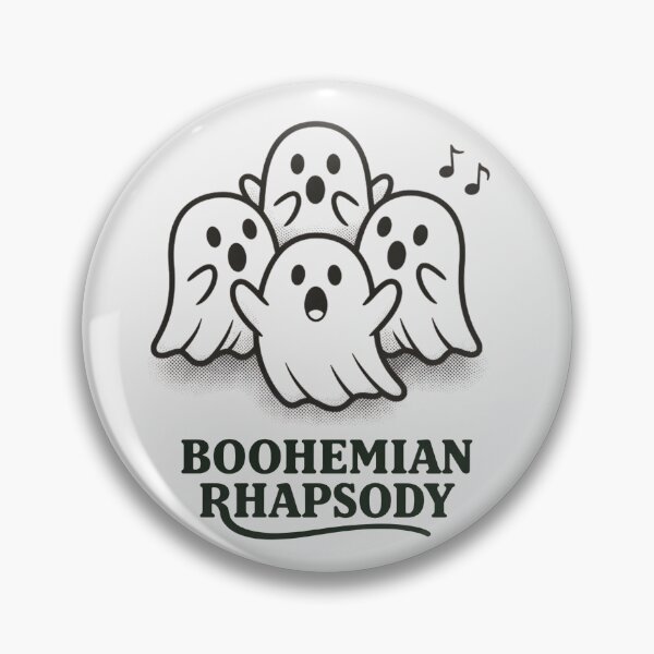 Item preview, Ghost Humor Boohemian Rhapsody Funny Halloween Music Shirt designed and sold by Fanverse Merchandise.