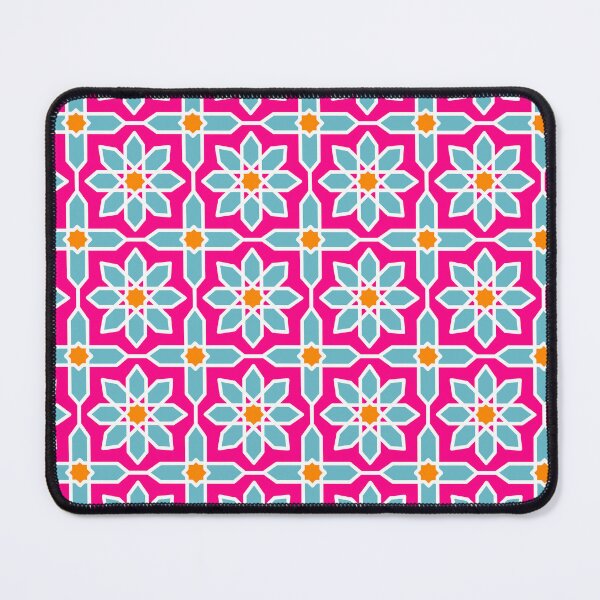 Item preview, Modern Mediterranean moroccan mosaic pattern, magenta, designed and sold by findlost.