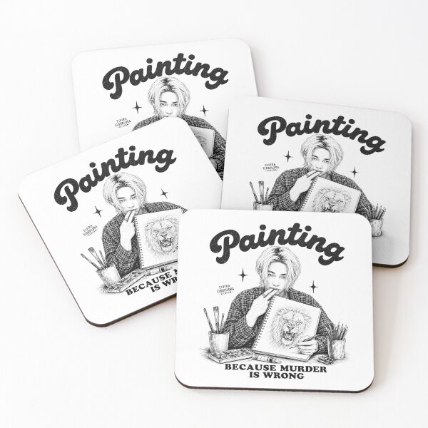 Item preview, Hyunjin 황현진 (Stray Kids) | Painting because murder is wrong designed and sold by Eldavilora.