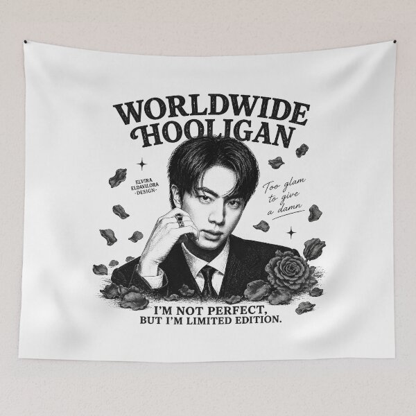 Item preview, Worldwide Hooligan | JIN 진 (BTS) designed and sold by Eldavilora.