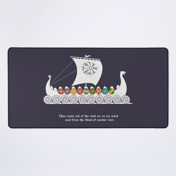 Item preview, The Viking Longboat (Coloured Version) designed and sold by Medieval Steward Designs.