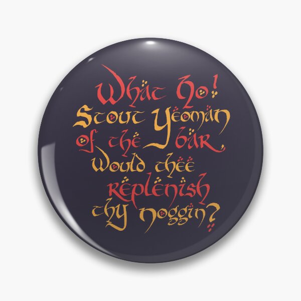 Item preview, What Ho! Stout Yeoman Of The Bar, Would Thee Replenish Thy Noggin? designed and sold by Medieval Steward Designs.