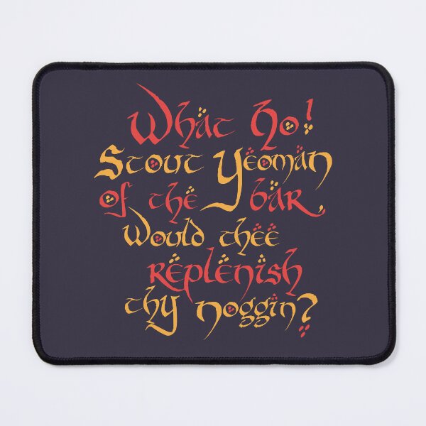 Item preview, What Ho! Stout Yeoman Of The Bar, Would Thee Replenish Thy Noggin? designed and sold by Medieval Steward Designs.