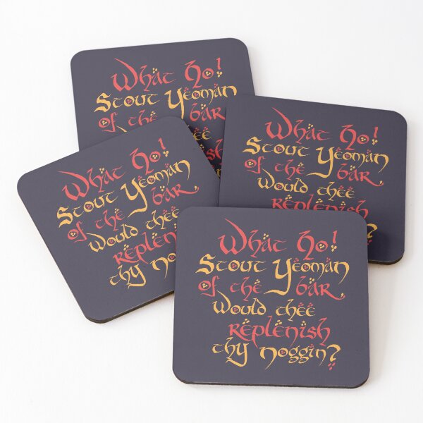 Item preview, What Ho! Stout Yeoman Of The Bar, Would Thee Replenish Thy Noggin? designed and sold by Medieval Steward Designs.