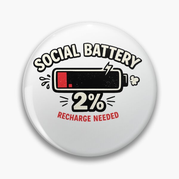 Artikelvorschau, Social Battery 2% entworfen und verkauft von dreameroriginal.