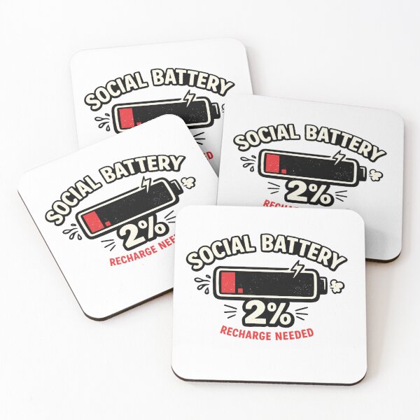 Item preview, Social Battery 2% designed and sold by dreameroriginal.