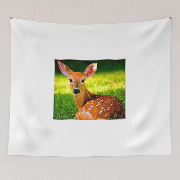 Item preview, White-tailed Deer Fawn, Animal Portrait designed and sold by AMacGPhilly.