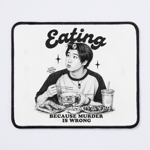 Item preview, Han 한지성 (Stray Kids) | Eating because murder is wrong designed and sold by Eldavilora.