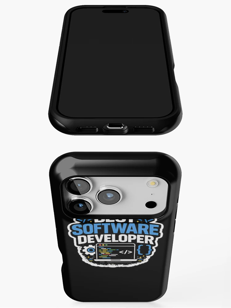 Thumbnail 3 of 4, iPhone Case, Best Software Developer Computer Programmer Coding designed and sold by novadawy.