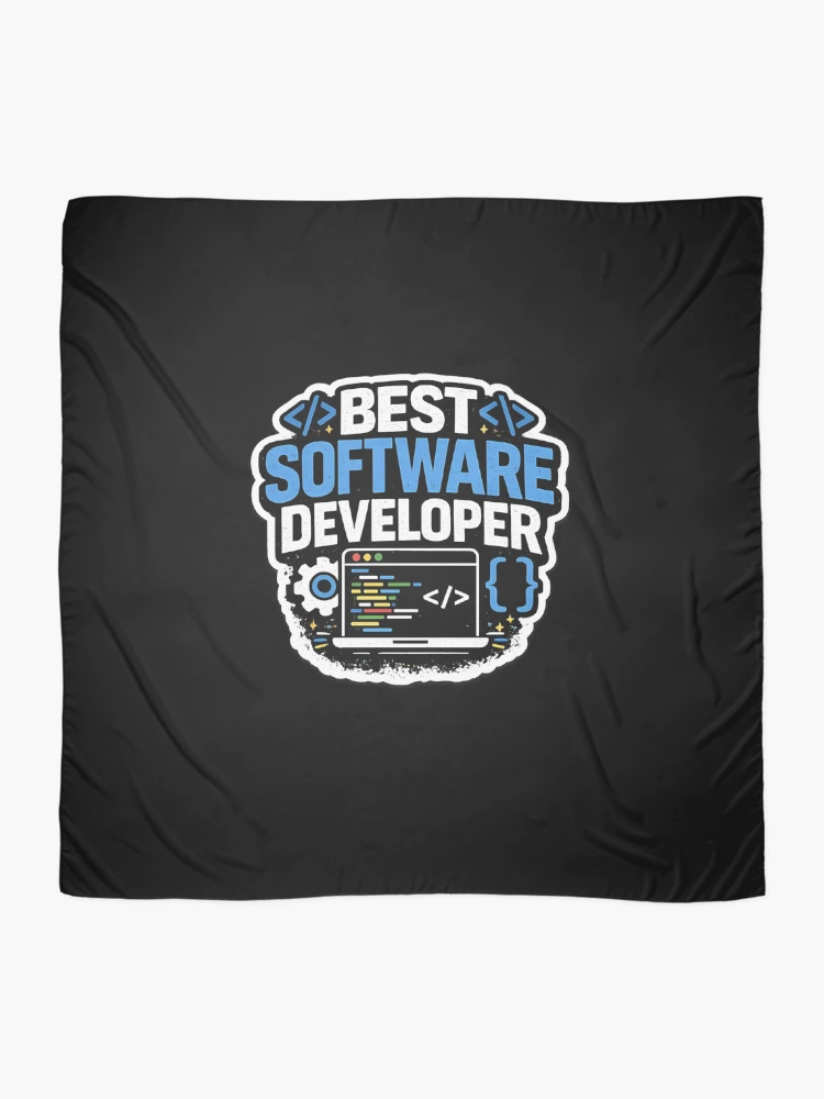 Thumbnail 2 of 3, Scarf, Best Software Developer Computer Programmer Coding designed and sold by novadawy.