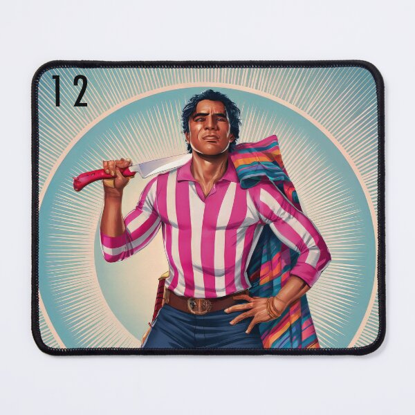 Item preview, Tarjeta de Lotería El Valiente (El Héroe) 12 designed and sold by matteflor.