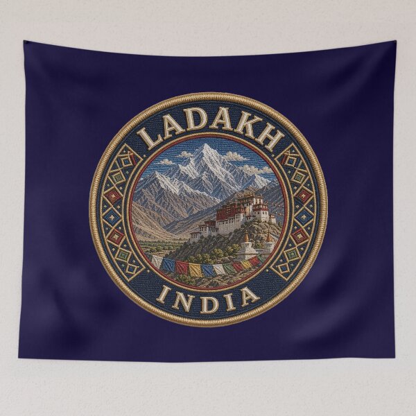Item preview, Ladakh, India – Monastery, Himalayas & Prayer Flags designed and sold by Girih.