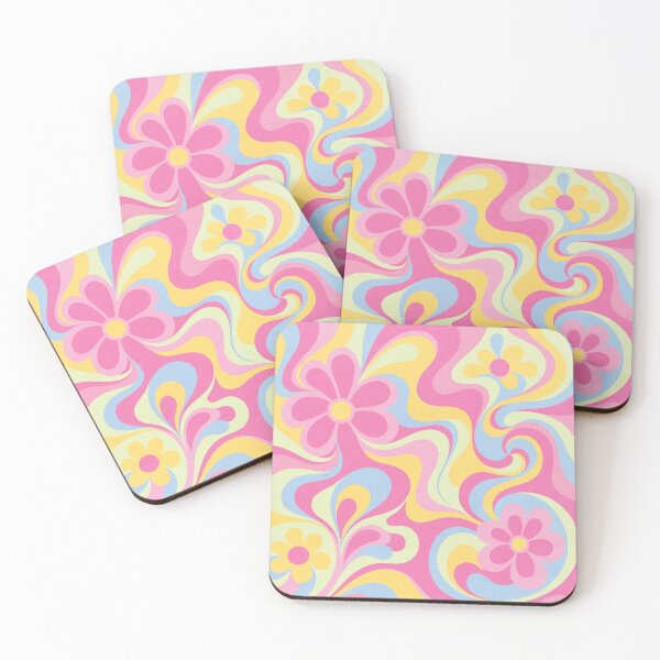 Item preview, Groovy Floral Swirl Pattern Pink Pastel  designed and sold by trajeado14.