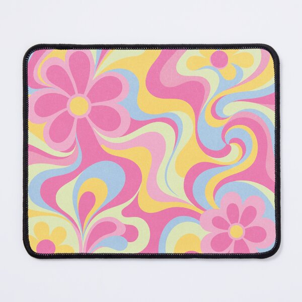 Item preview, Groovy Floral Swirl Pattern Pink Pastel designed and sold by trajeado14.