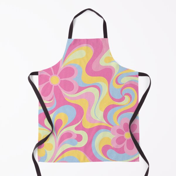 Item preview, Groovy Floral Swirl Pattern Pink Pastel designed and sold by trajeado14.