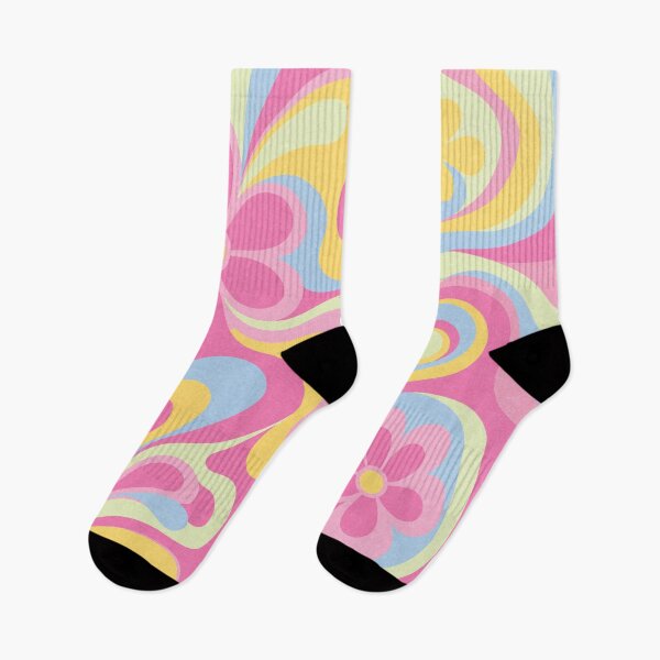 Item preview, Groovy Floral Swirl Pattern Pink Pastel  designed and sold by trajeado14.
