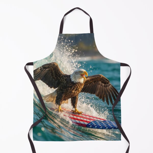 Item preview, Surfing Bald Eagle designed and sold by Tridentulus.