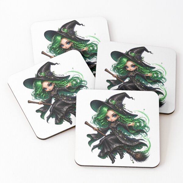 Item preview, Mystic Chibi Witch Collection | Cute Gothic Witch Girl  designed and sold by MoonSpeaksTV.