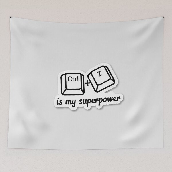Item preview, Undo Is My Superpower designed and sold by hypArt.