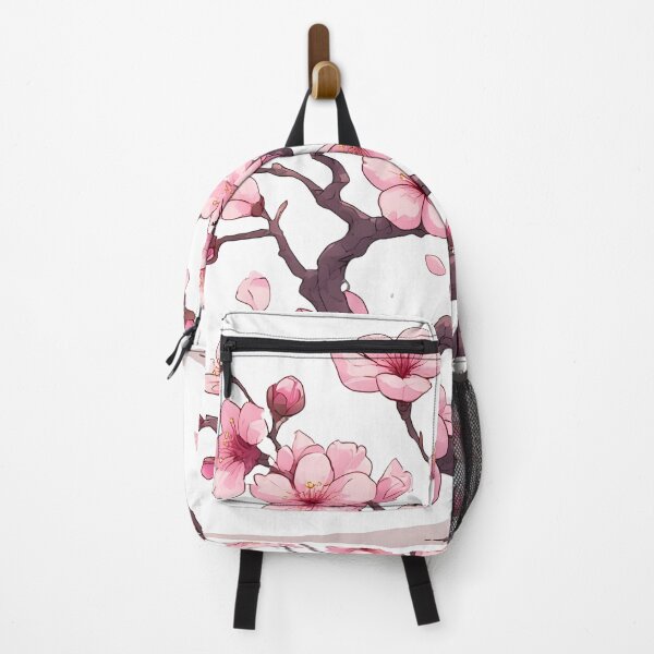 Item preview, Blooming Sakura Tree with Pink Cherry Blossoms Illustration designed and sold by Karolina’s Cozy Creations.