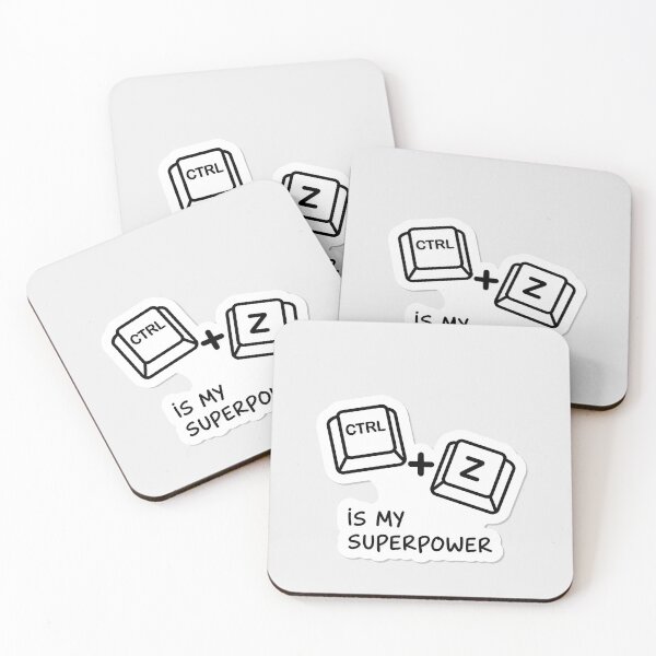 Item preview, Ctrl Z Is My Superpower Sticker designed and sold by hypArt.