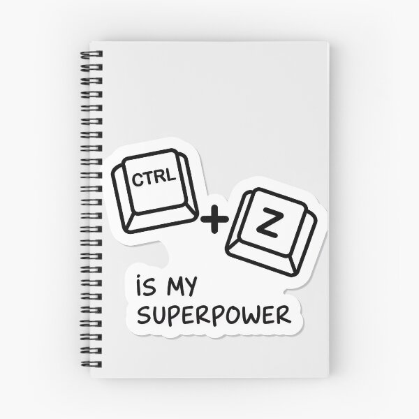 Item preview, Ctrl Z Is My Superpower Sticker designed and sold by hypArt.