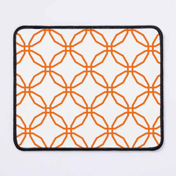 Item preview, White & safety orange interconnected shapes designed and sold by Mint + Midnight.