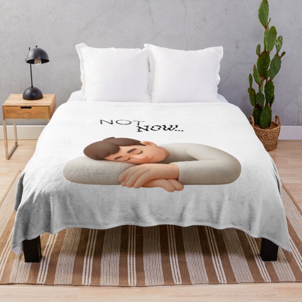 Item preview, Not Now… – Low Energy Minimal Aesthetic Design designed and sold by MoodPrintsShop.