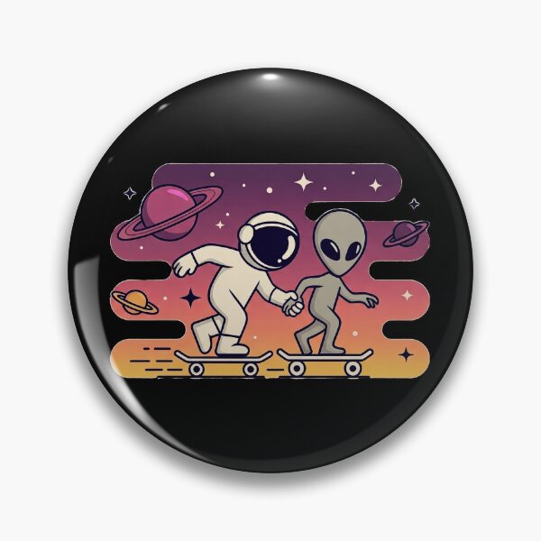 Artikelvorschau, Astronauten- und Alienfreundschafts-Skateboarden durch das Galaxien-Weltraumdesign entworfen und verkauft von D-Oles-Mercher.