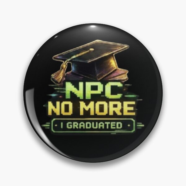 Item preview, NPC No More Graduation Shirt – Funny Gamer Graduation Meme College Graduate Gift designed and sold by Line-Mood1⭐️⭐️⭐️⭐️⭐️.
