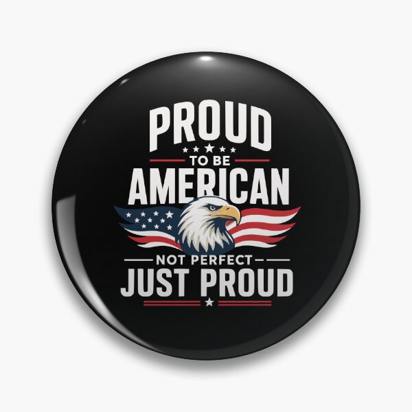 Item preview, Proud to be American, not perfect – just proud designed and sold by FreshPixelArt.