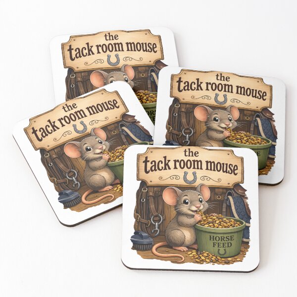 Item preview, Tack Room Mouse Funny Equestrian Gift designed and sold by Arvelle Art.