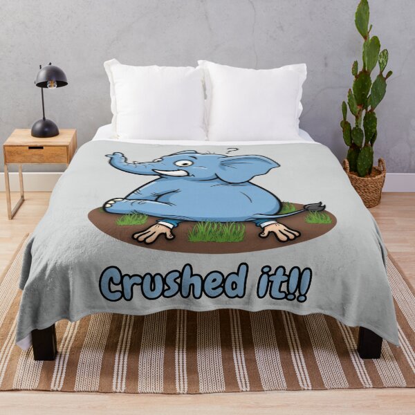 Item preview, Silly Elephant Pun - Crushed It designed and sold by Marlette LLC.