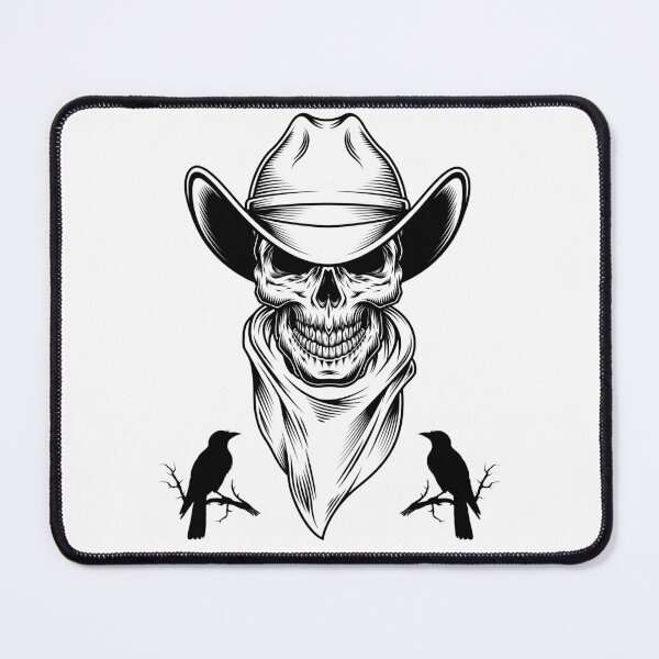 Item preview, Cowboy Skull Line Art designed and sold by Carftastic.