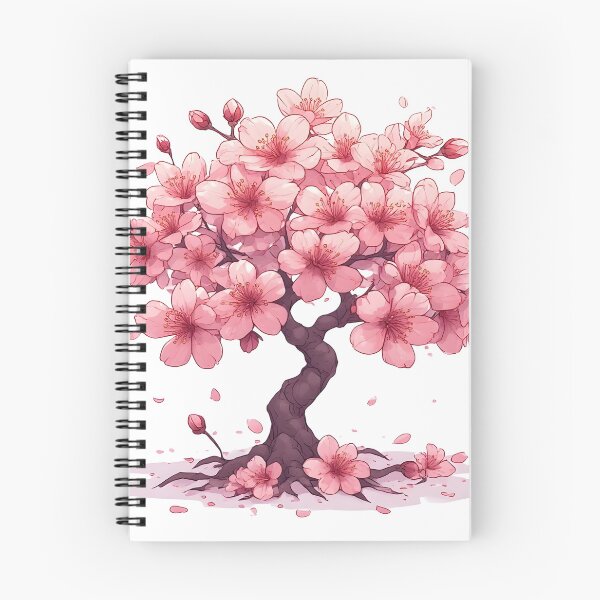 Item preview, Mini Sakura Tree in Full Bloom – Pink Cherry Blossom Illustration designed and sold by Karolina’s Cozy Creations.
