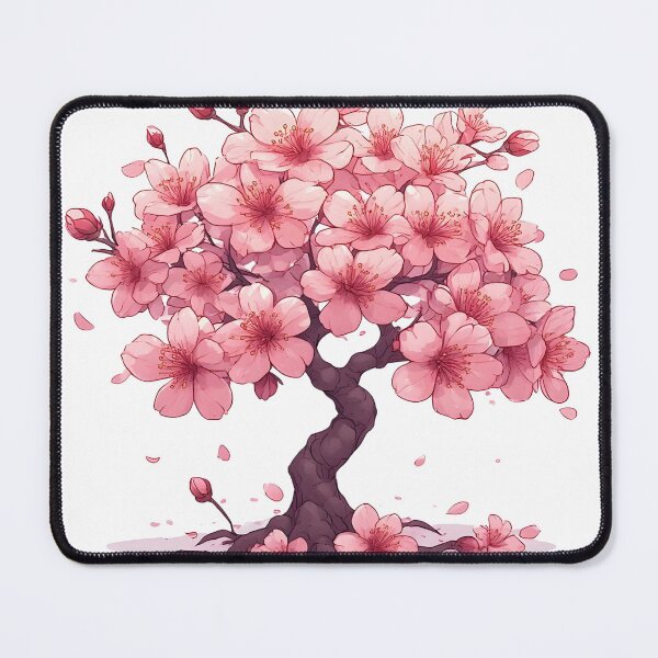 Item preview, Mini Sakura Tree in Full Bloom – Pink Cherry Blossom Illustration designed and sold by Karolina’s Cozy Creations.