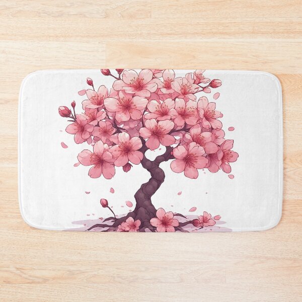 Item preview, Mini Sakura Tree in Full Bloom – Pink Cherry Blossom Illustration designed and sold by Karolina’s Cozy Creations.