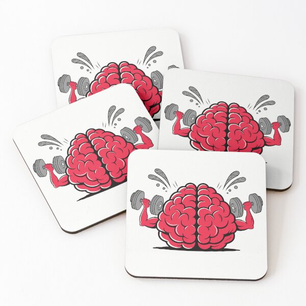 Item preview, Brain Gym Mode | Mental Workout Funny Sticker | Smart Mind Motivation Aesthetic designed and sold by inkfusionhub99.